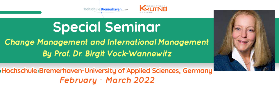 Special Seminar 2022 : Change Management & International Management