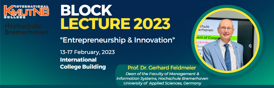 Block Lecture 2023: Entrepreneurship & Innovation